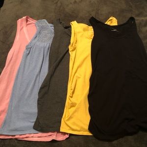 GAP and Motherhood maternity tanks